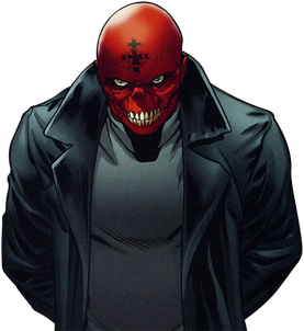 Captain America Red Skull Png File (black)