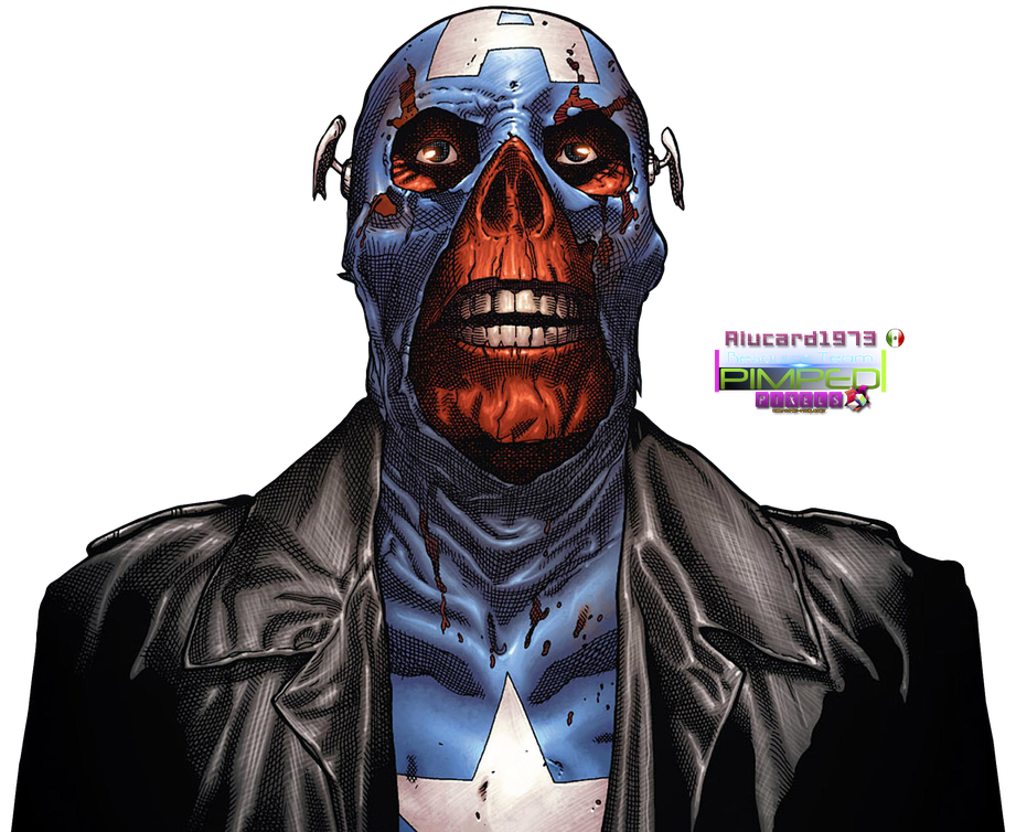 Captain America Red Skull Png Isolated Hd (black)