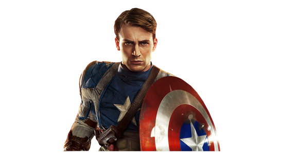 Captain America The First Avenger Movie Png (black, white)