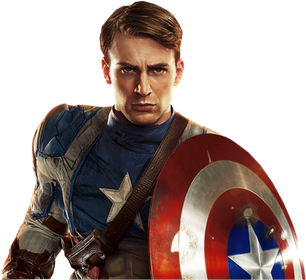 Captain America The First Avenger Png File (black, white, maroon)