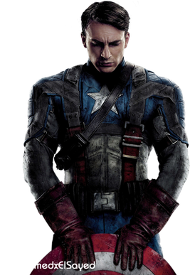 Captain America The First Avenger Png Isolated Photo (black)