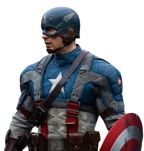 Captain America The First Avenger Png Photo (black, gray)