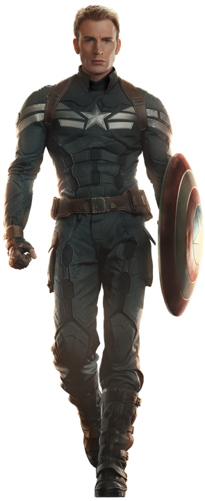 Captain America The Winter Soldier Png Free Download (black)