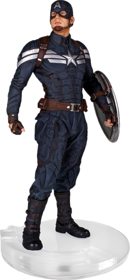 Captain America The Winter Soldier Png Image (black, silver)