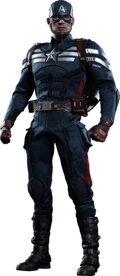 Captain America The Winter Soldier Png Isolated Image (black)