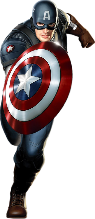 Captain America Transparent Png (black, maroon)