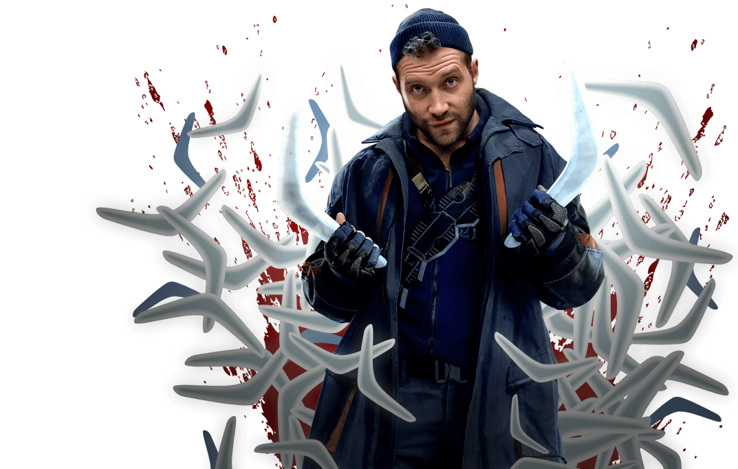 Captain Boomerang Png Image (black, silver)