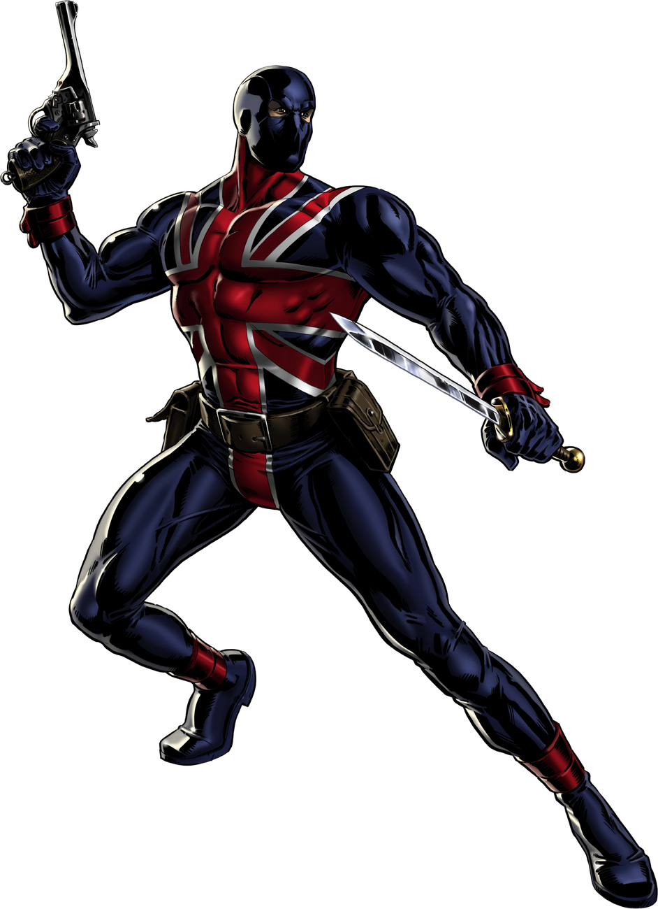 Captain Britain Png File (black)