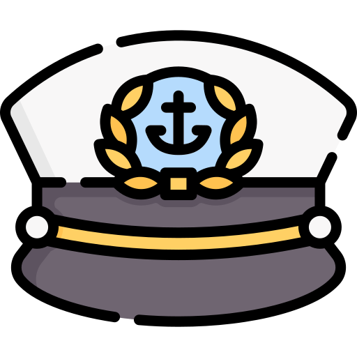 Captain Hat Png Background (black, gray, white, lavender)