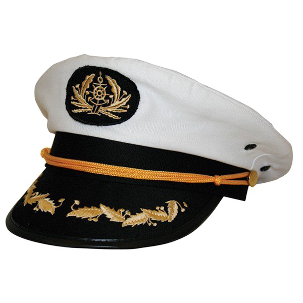 Captain Hat Png Clipart (black, white)