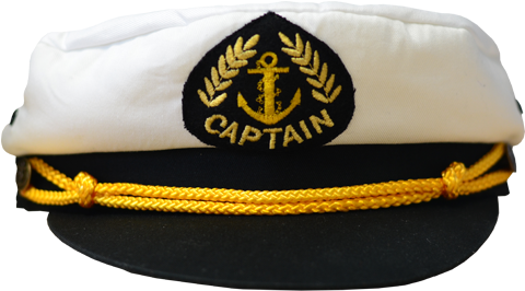 Captain Hat Transparent (black)