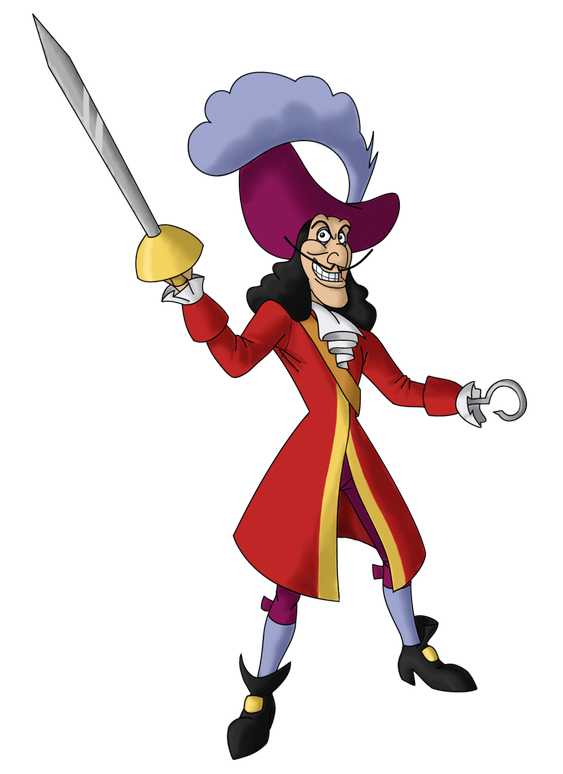 Captain Hook Download Png Image (chocolate, maroon, silver, purple, black)