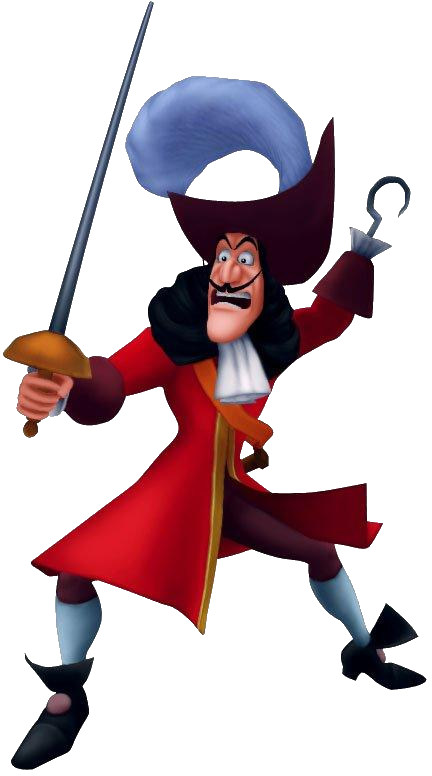 Captain Hook Png Free Download (white, black)