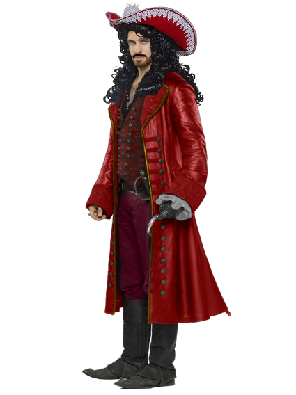 Captain Hook Png Image (black, maroon)