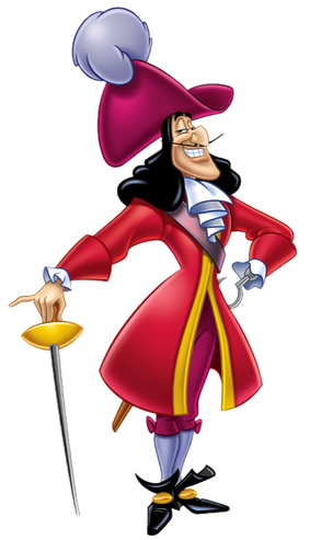 Captain Hook Png Photo (black, indigo, maroon)