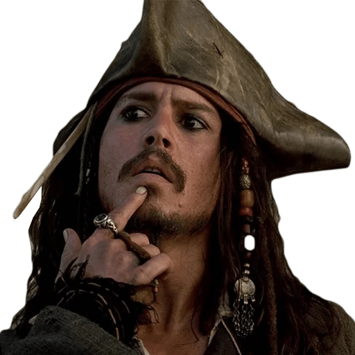 Captain Jack Sparrow Png Hd (black, gray)