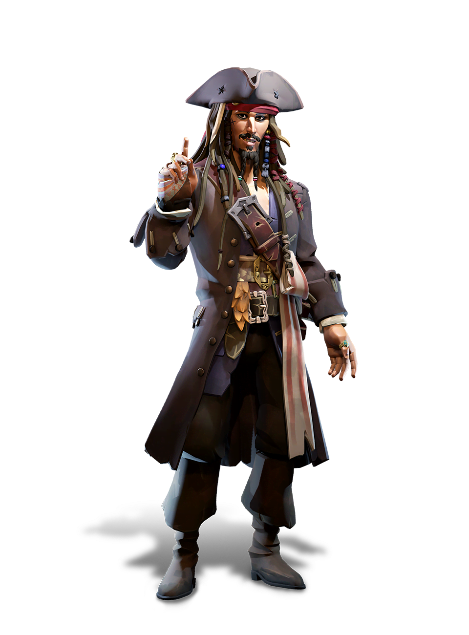 Captain Jack Sparrow Png Picture (black, indigo)