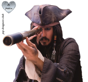 Captain Jack Sparrow Transparent Png (black)