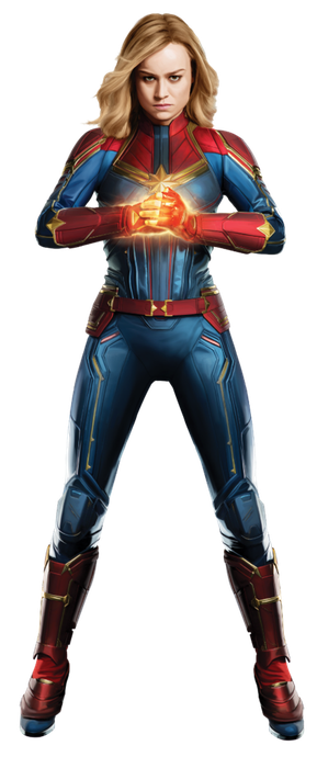 Captain Marvel 2019 Movie Png Clipart (black)