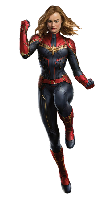 Captain Marvel 2019 Movie Png Image (black)