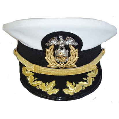 Captain Navy Cap Transparent Png (black, lavender)