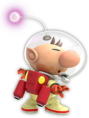 Captain Olimar Png Picture (black, white, purple)