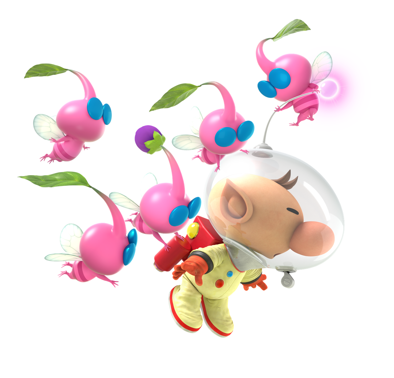 Captain Olimar Png Transparent (salmon, purplish red, black, white, lavender)