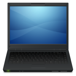 Laptop (Black) Free Nobackground Png Icon Download (black, indigo)