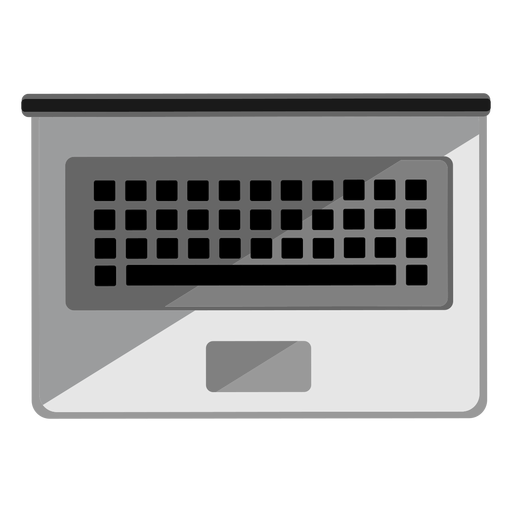 Laptop Top View Png Pic (gray, lavender, black)