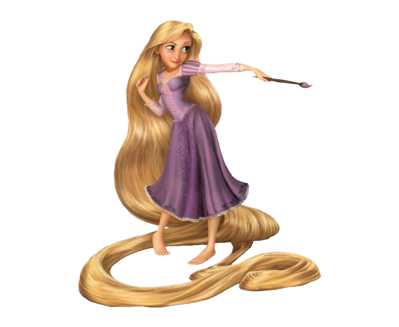 Rapunzel Tangled Png Image (gray, white)