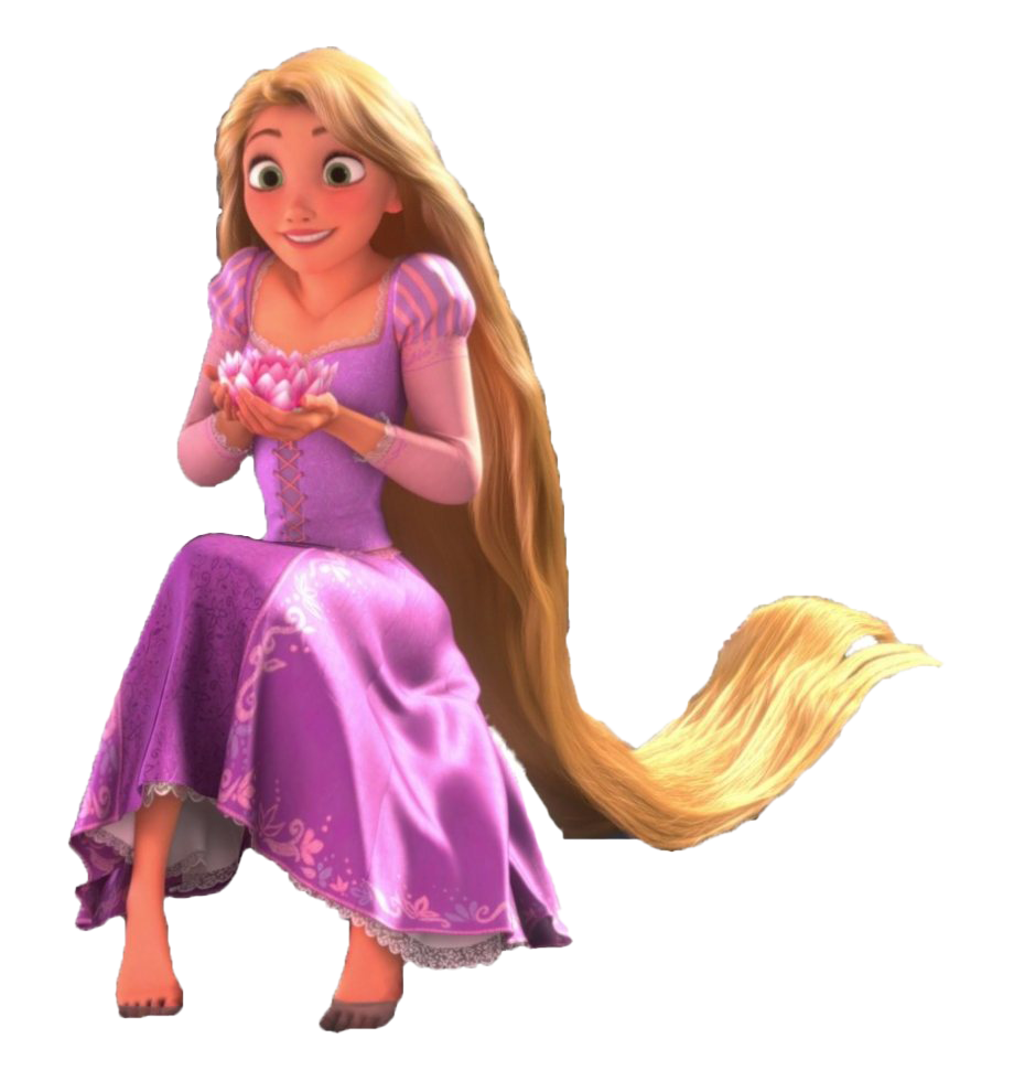 Rapunzel Tangled Transparent (purple, white)