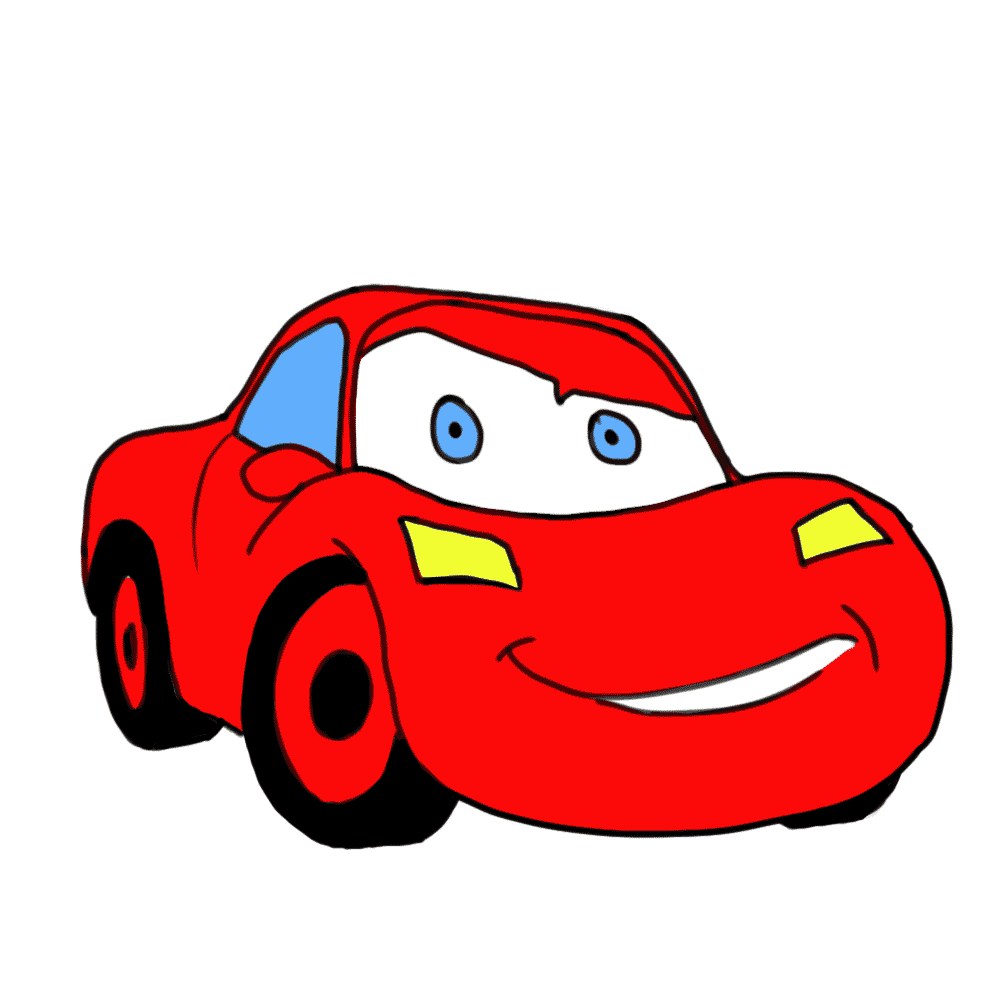 Car Cartoon Png (white, red, black, silver)