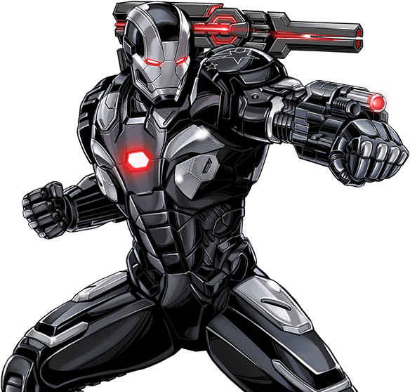 War Machine Png Isolated Image (black)