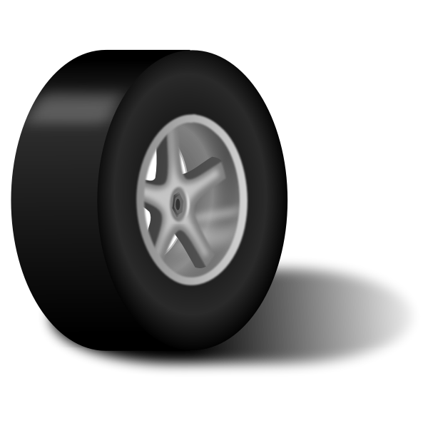 Car Wheel Vector Png Photos (black)