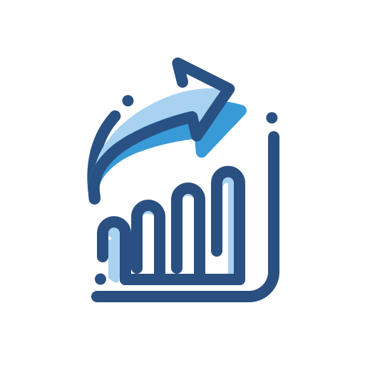 Bar Chart Arrow Presentation Graph Icon Free Transparent Png Icon Download (silver, white, navy, black, teal)