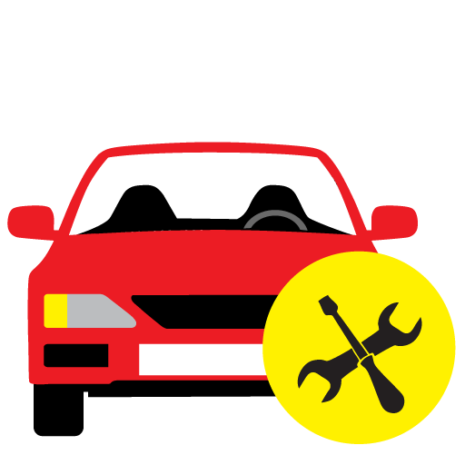 Car Repair Free Png Icon Download (silver, white, red, yellow, black)