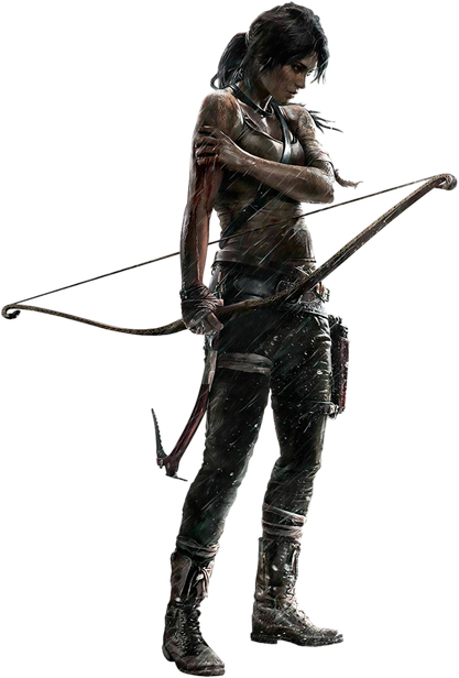 Lara Croft Png Image (black)