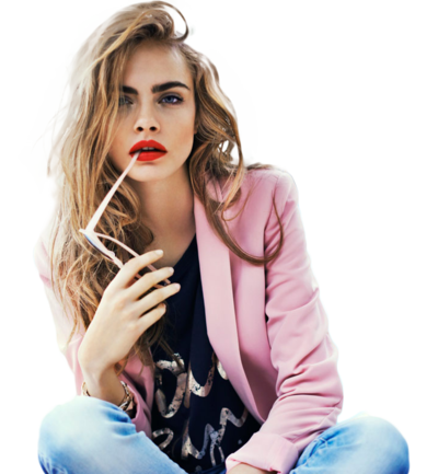 Cara Delevingne Png Free Download (black, white, pink)