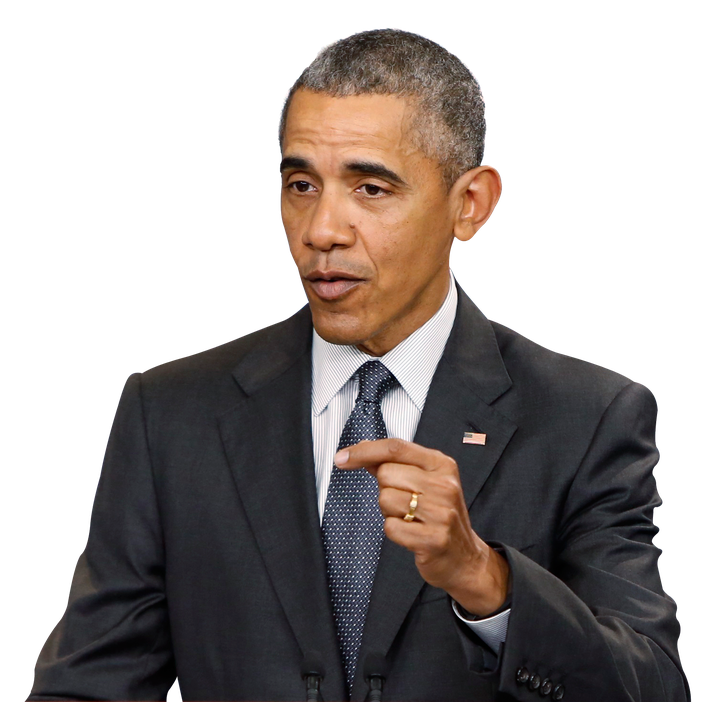 Barack Obama Speech Png (black)