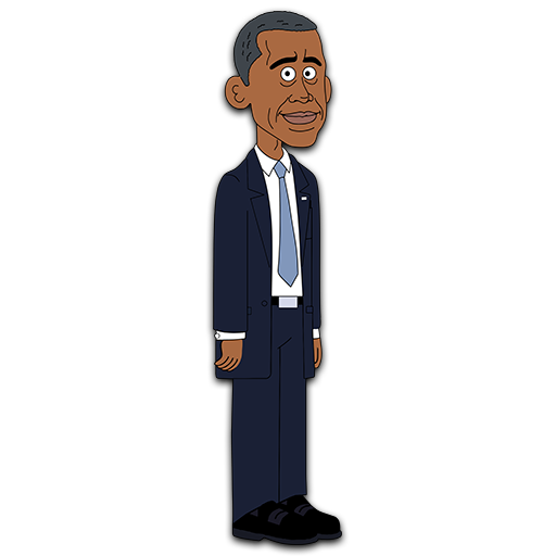 Barack Obama Standing Png (white, lavender, black, chocolate)