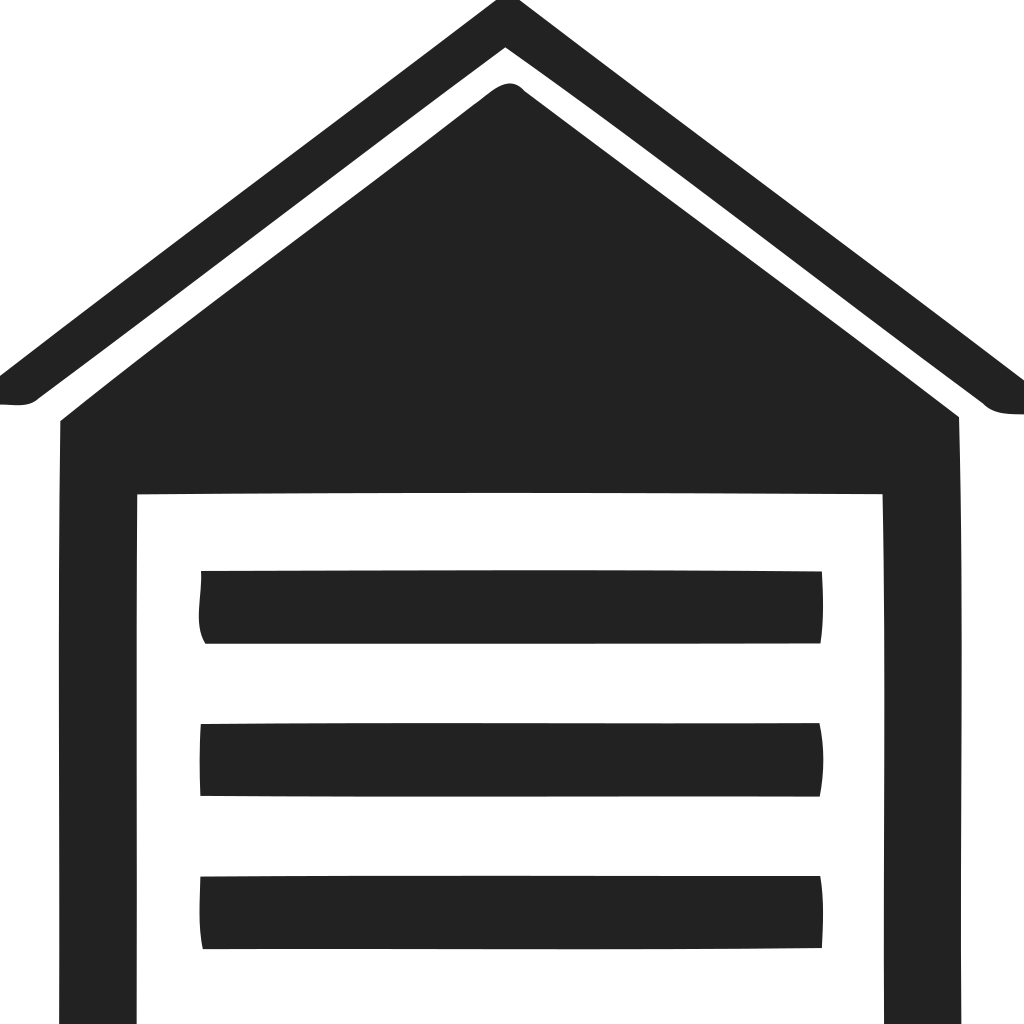 Garage Png Image File (black)