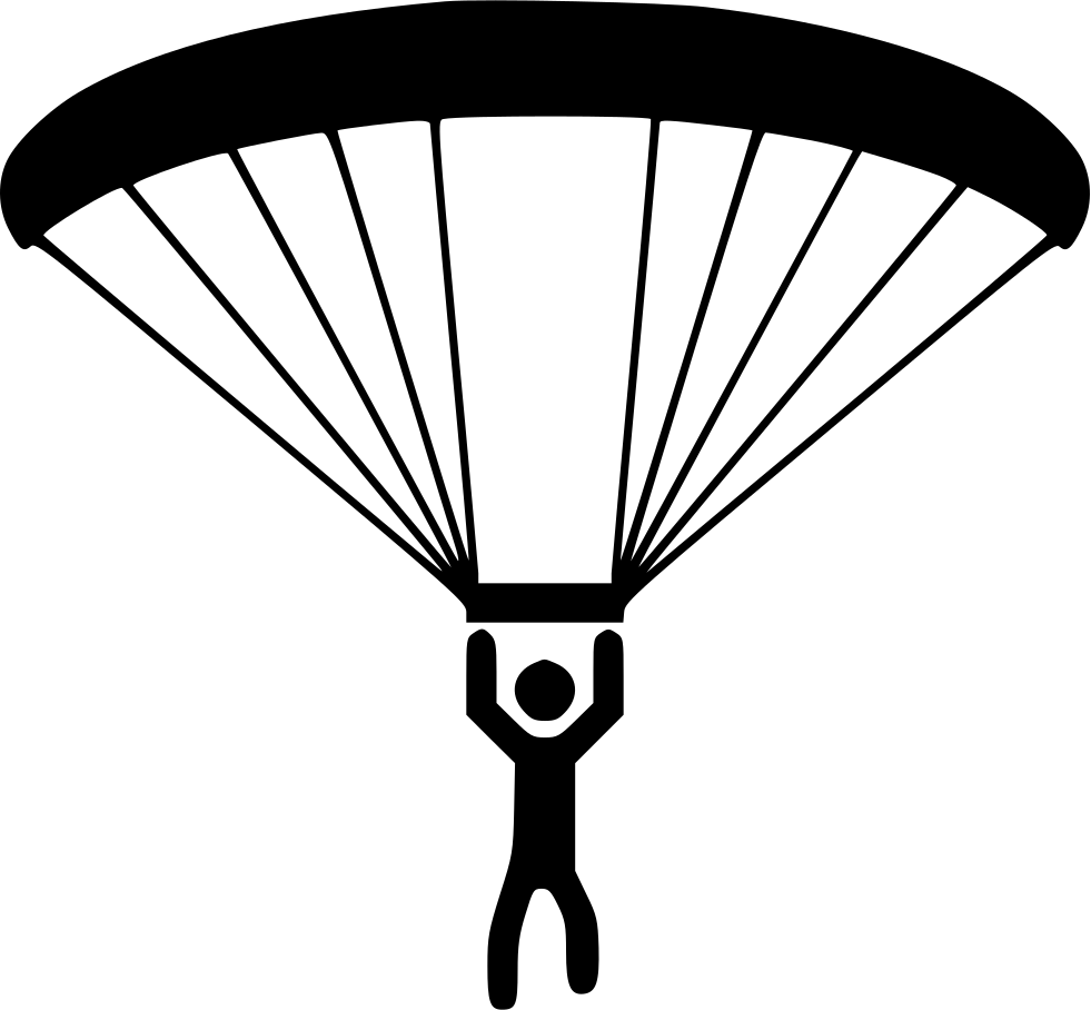 Paragliding Transparent Png (gray, indigo, lavender, black, white)