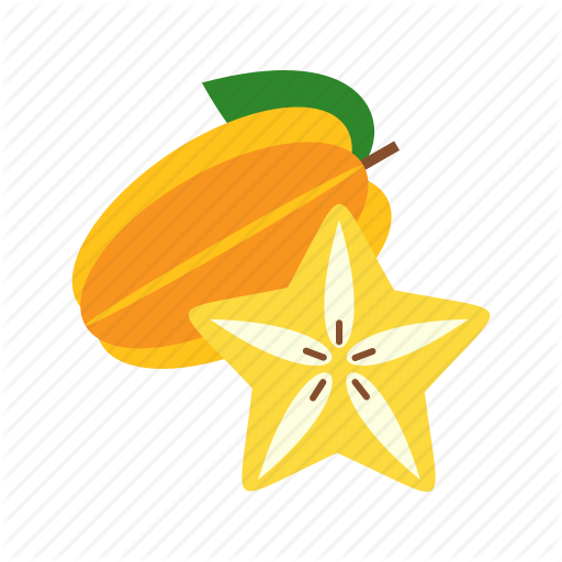 Carambola Png Photos (black, indigo, orange, gold)