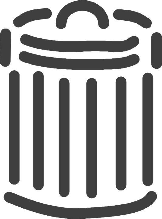 Garbage Can Vector Png Transparent Image (indigo, black)