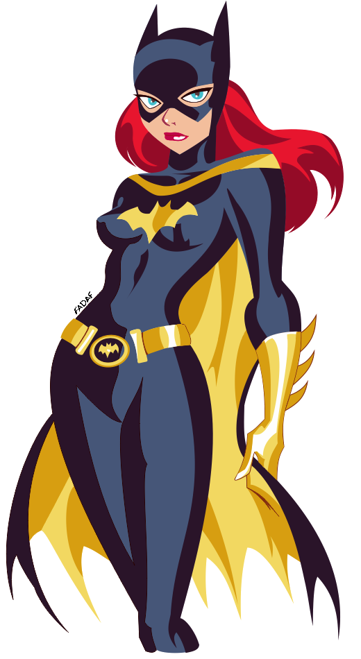 Barbara Gordon Batgirl Png Transparent Image (white, salmon, black, gray)