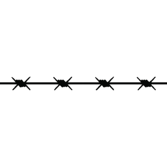 Barbed Wire Png Image (black)