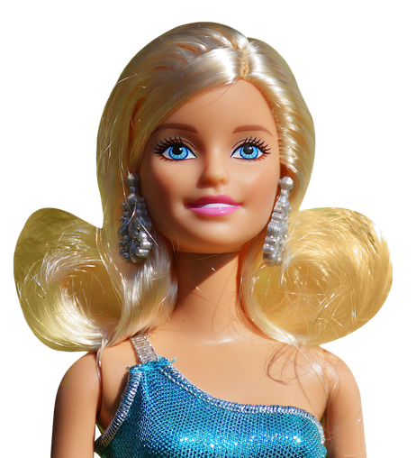 Barbie Doll Princess Hairstyle Png (salmon, black, olive, silver)