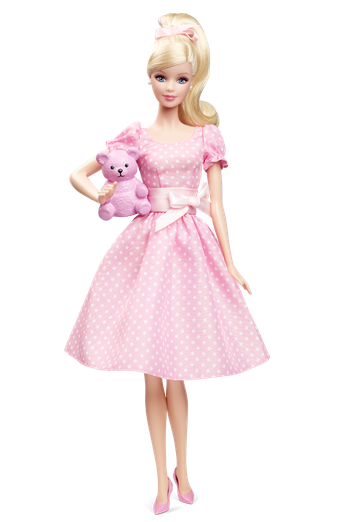 Barbie Doll Princess Teddy Png (black, pink, beige)