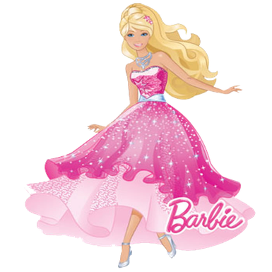 Barbie Png File (pink, lavender, black)