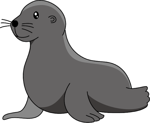 Harbor Seal Transparent Png (black, gray, indigo)